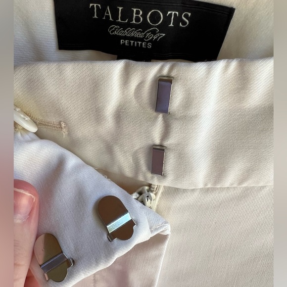 Talbots Women’s Ivory Petite Pants - Picture 5 of 9